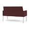 Lesro Mystic Lounge Reception Loveseat, Silver, RF Nebbiolo Upholstery ML1501 - alternate 2